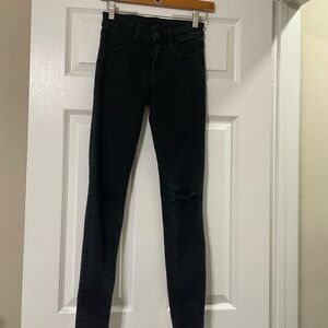 American Eagle Skinny Jeans size 00 Black
